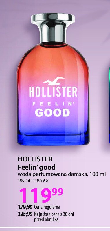 Woda perfumowana Hollister feelin'good promocja w Hebe