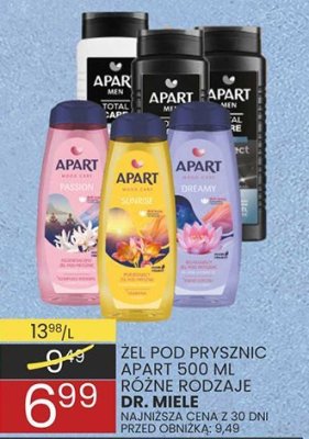 Żel pod prysznic Apart 500 ml różne rodzaje promocja w Wafelek