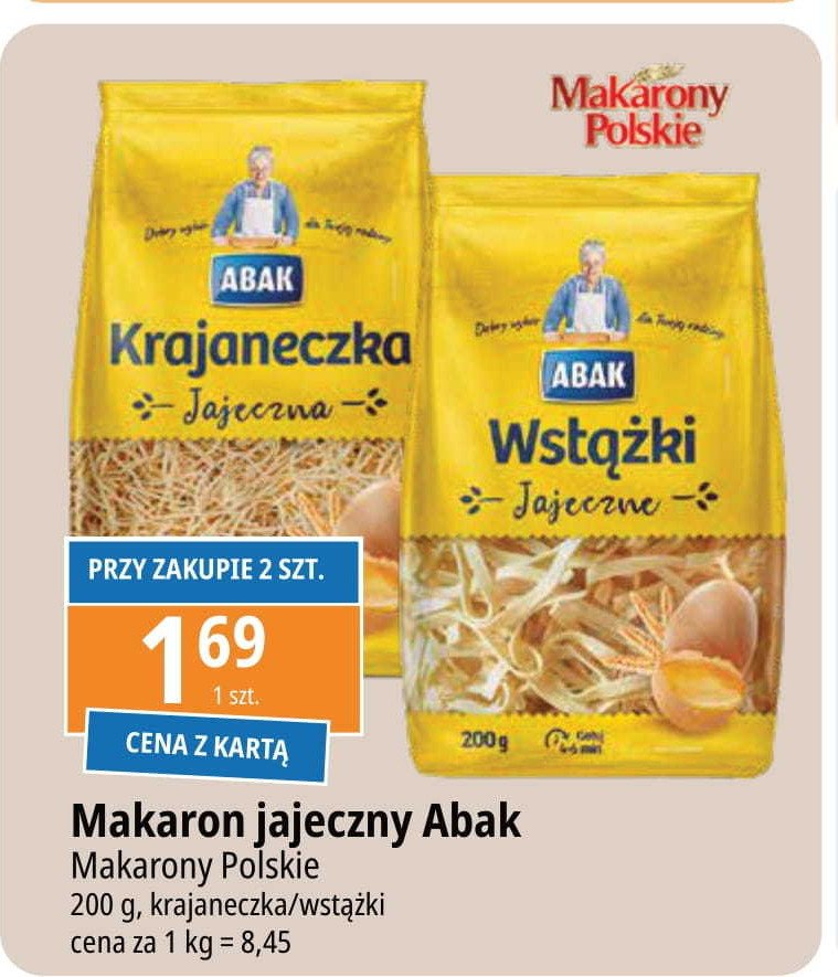 Makaron wstażki ABAK promocja