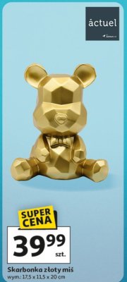 Skarbonka złoty miś promocja w Auchan