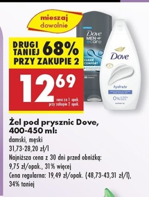 Żel pod prysznic hydrate Dove promocja