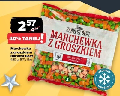 Marchewka z groszkiem Harvest Best 450 g promocja w Netto