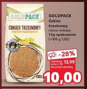 Cukier trzcinowy Goldpack promocja