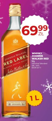 Whisky Johnnie Walker Red 1L promocja