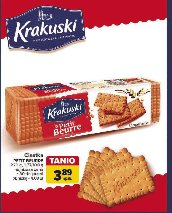 Herbatniki petit beurre Krakuski Krakuski bahlsen promocja