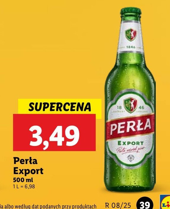 Piwo Perła export promocja w Lidl