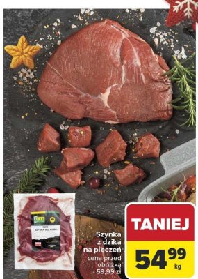 Szynka z dzika na pieczeń promocja w Carrefour