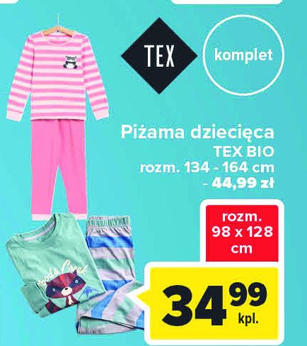 Piżama dziecięca 98-128 cm Tex promocja