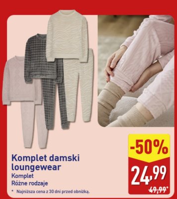 Komplet damski loungewear Aldi promocja w Aldi