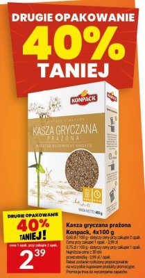 Kasza gryczana prażona Konpack, 4x100 g promocja w Twój Market