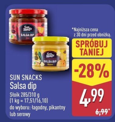 Salsa dip SUN SNACKS promocja w Aldi