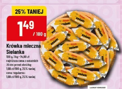 Krówka mleczna Sielanka promocja w POLOmarket