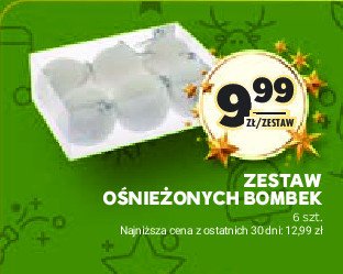 Bombki ośnieżone promocja w Stokrotka