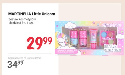Zestaw kosmetyków MARTINELIA Little Unicorn dla dzieci 3+, 1 szt. promocja w Rossmann