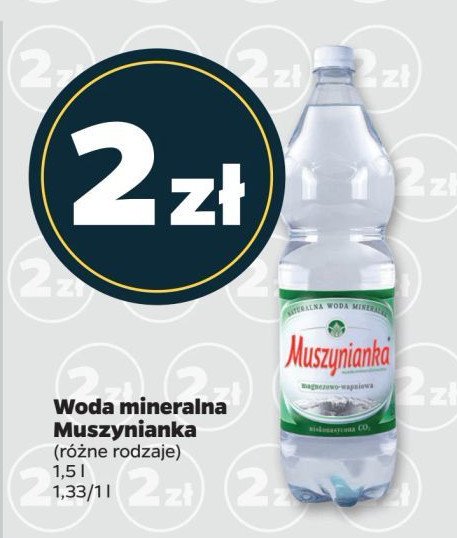 Woda magnezowo-wapniowa Muszynianka promocja