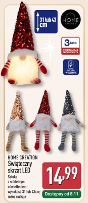Dekoracja świąteczna Świąteczny skrzat LED HOME CREATION promocja w Aldi