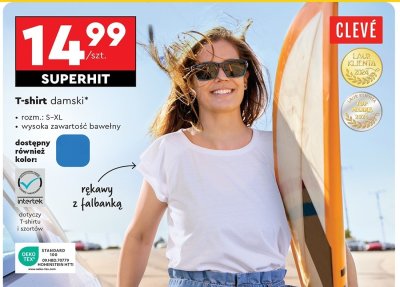 T-shirt damski s-xl Cleve promocja