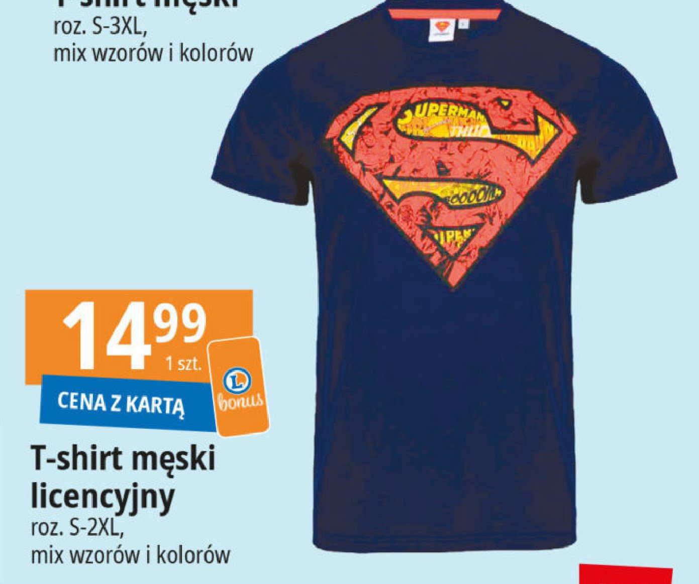 T-shirt m-xxl superman promocja