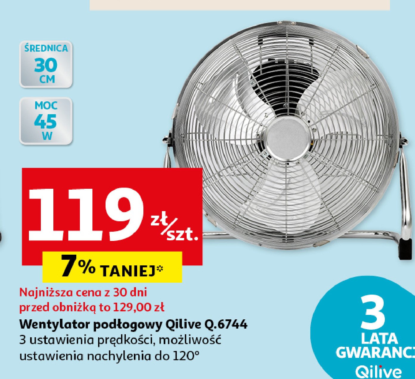 Wentylator q.6744 Qilive promocja