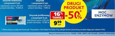 Zmywak wiskozowy z enzymami Vileda 2szt. promocja w Carrefour