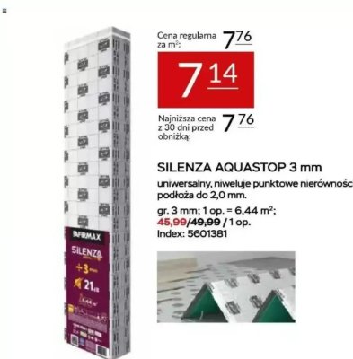Podkład AQUASTOP 3 mm promocja w Abra Meble