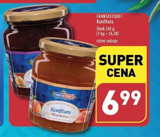 Konfitura brzoskwinia Frantastique! promocja