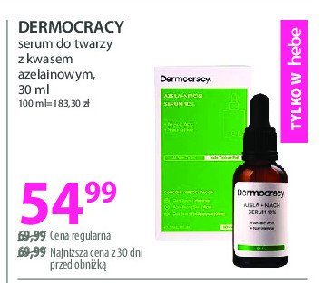 Serum do twarzy z kwasem azelainowym Dermocracy promocja w Hebe