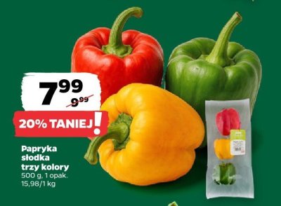 Papryka słodka trzy kolory promocja w Netto