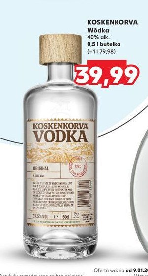 Wódka KOSKENKORVA ORIGINAL promocja