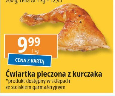 Ćwiartka pieczona z kurczaka promocja