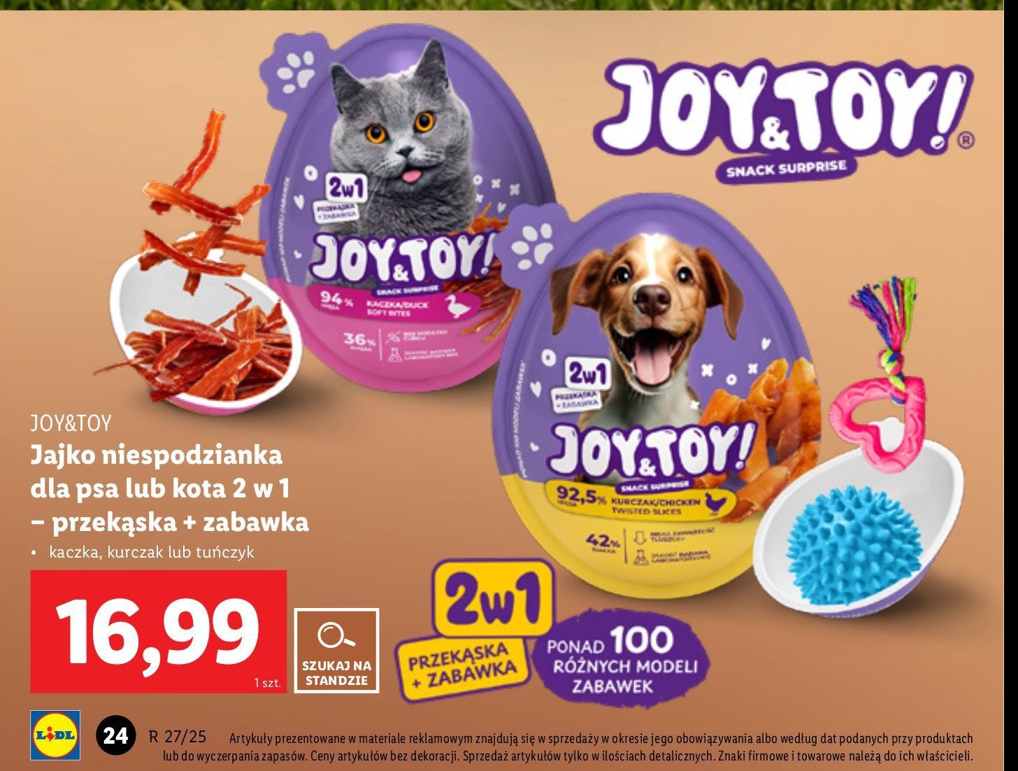 Jajko niespodzianka dla psa Joy&toy! promocja w Lidl