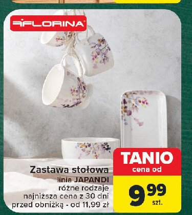 Talerz prostokątny 22.5 cm japandi Florina (florentyna) promocja