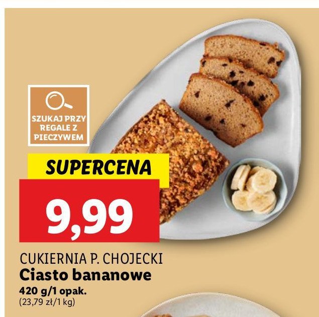 Ciasto bananowe Chojecki promocja