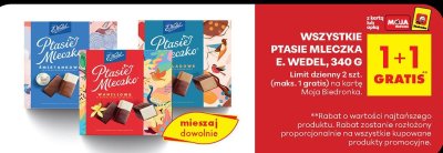 Czekolada Ptasie Mleczko różne rodzaje 340g promocja w Biedronka