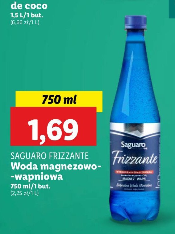 Woda magnezowo-wapniowa Saguaro promocja