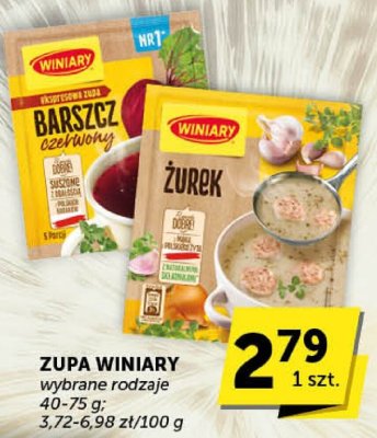 Zupa Winiary Barszcz czerwony promocja w Groszek