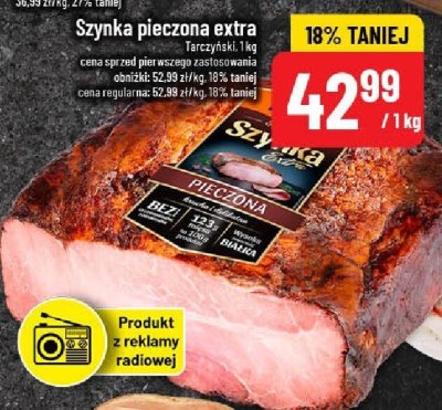 Szynka pieczona extra Tarczyński promocja w POLOmarket