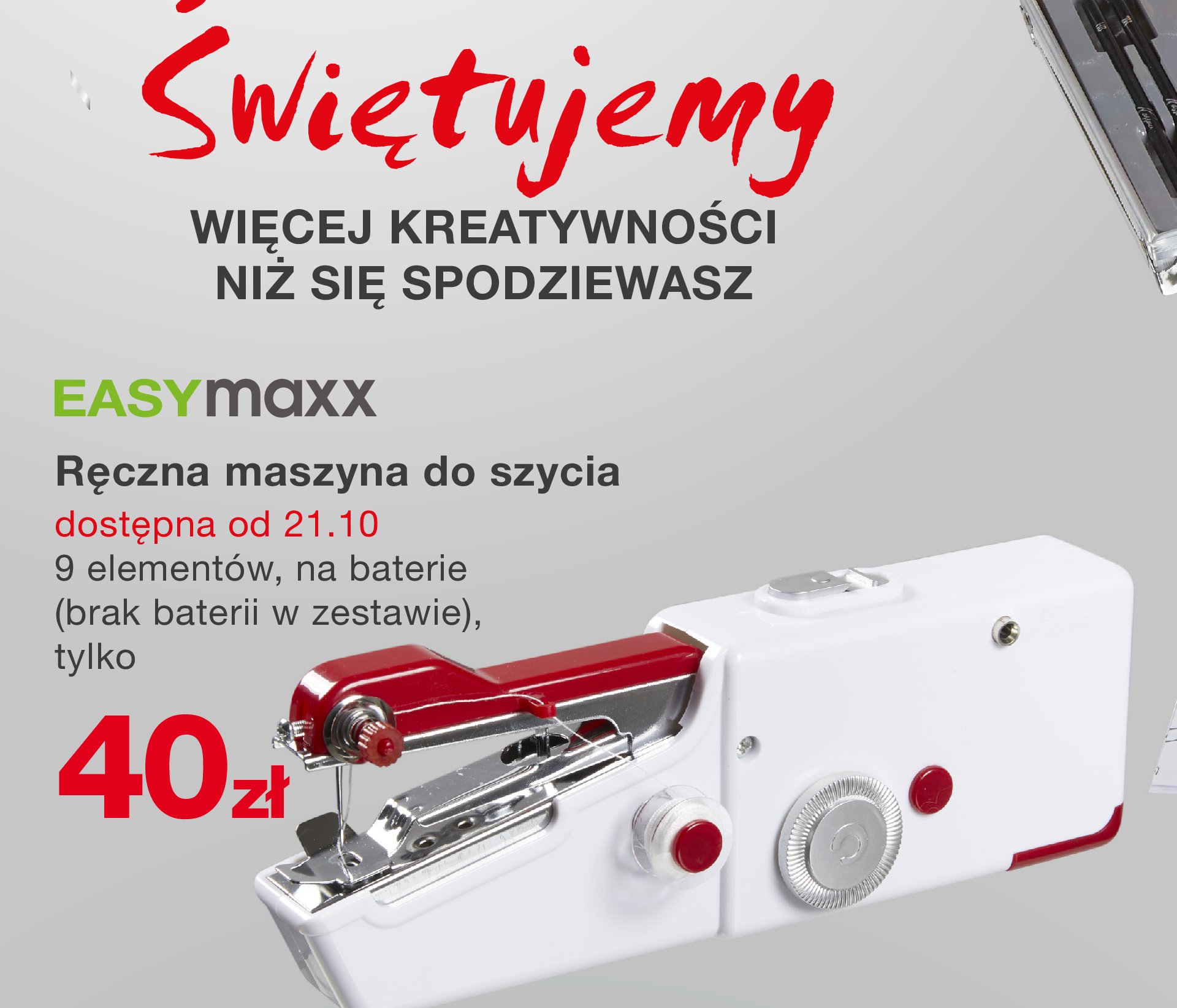 Maszyna do szycia ręczna Easymaxx promocja