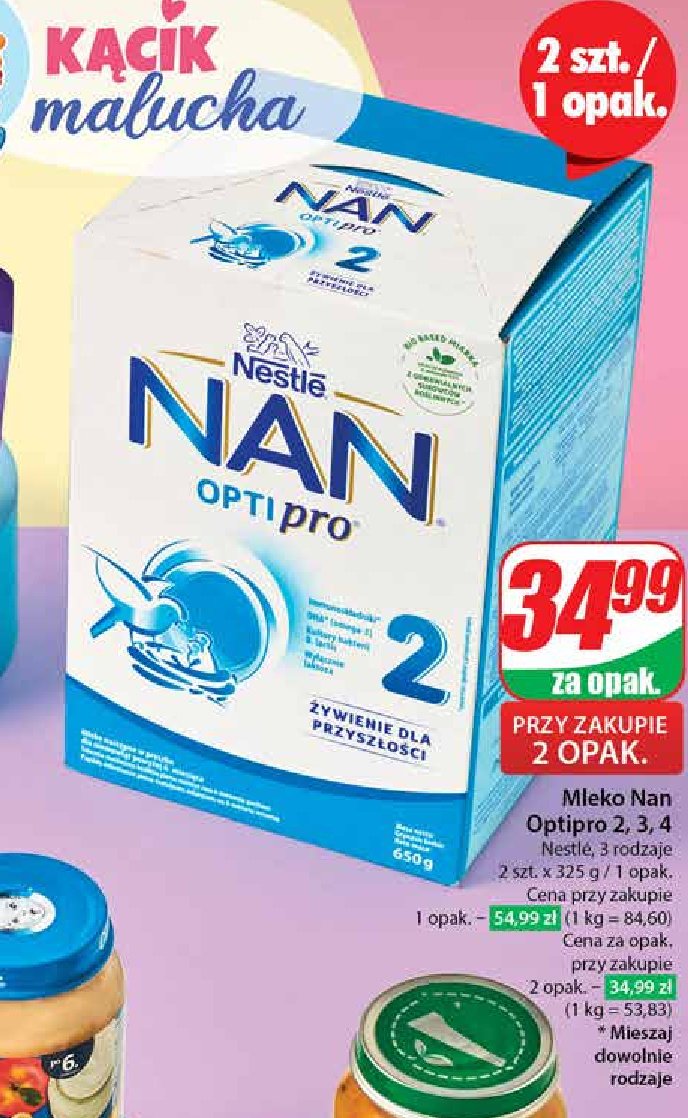 Mleko 4 Nestle nan optipro promocja