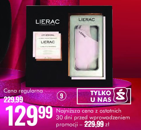 Zestaw w pudełku lift integral: krem na dzień 50 ml + 3x płatki Lierac zestaw promocja w Super-Pharm