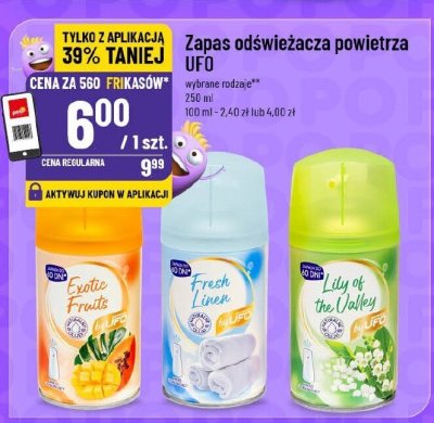 Zapas odświeżacza powietrza UFO promocja w POLOmarket