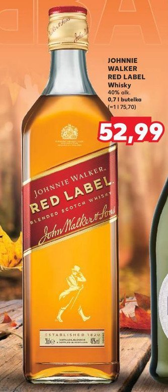 Whisky Johnnie walker red label promocja w Kaufland