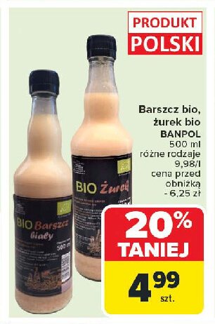 Barszcz biały bio Banpol promocja w Carrefour