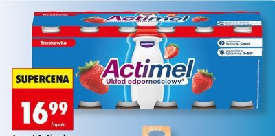 Jogurt Actimel truskawka 12-pak promocja w Biedronka