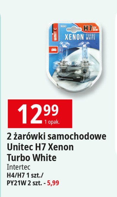 Żarowka h4 Unitec promocja w Leclerc