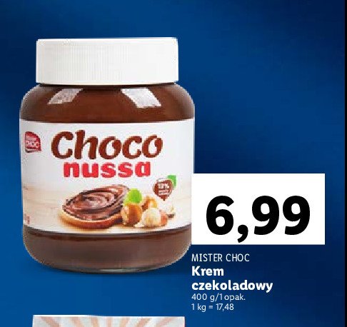 Krem czekoladowy Choco nussa promocja