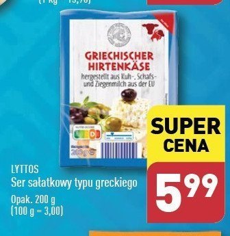 Ser sałatkowy typu greckiego Lyttos promocja