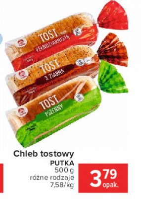Chleb tostowy pszenny Putka promocja
