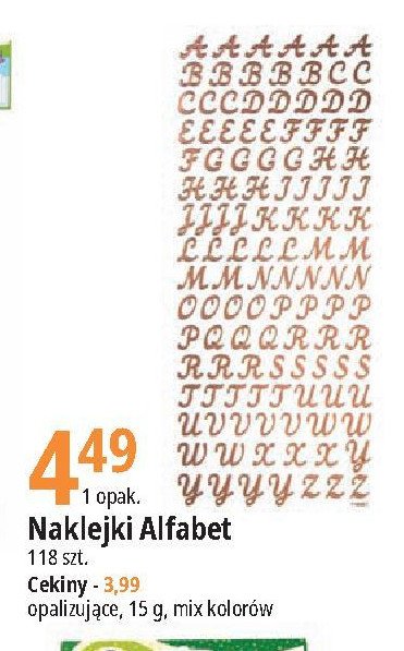Naklejki alfabet promocja