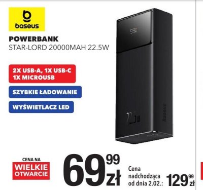 Powerbank STAR-LORD 20000MAH 22.5W promocja w RTV EURO AGD